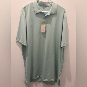 Peter Millar Green Summer Comfort Polo